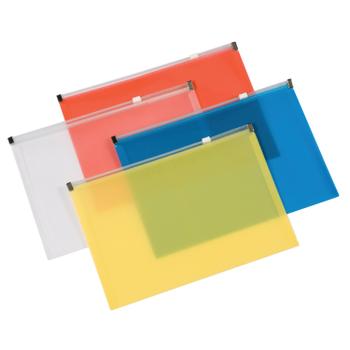 Q-CONNECT Document Zip Wallet A5 Assorted (Pack of 20) KF16553 (KF16553)