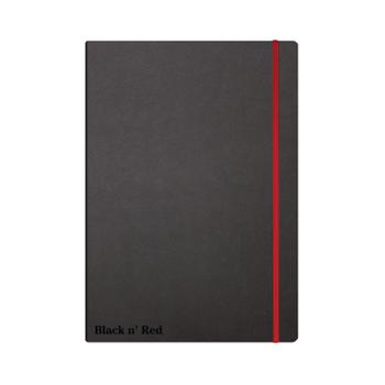 Black N Red A4 Casebound Hard Cover Journal Ruled 144 Pages Black/Red - 400038675 (400038675)