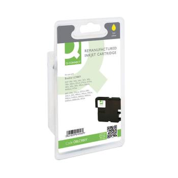 Q-CONNECT Brother Remanufactured Yellow Inkjet Cartridge High Yield LC980Y (LC980Y-COMP)
