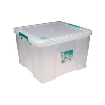 STORESTACK 48 Litre Storage Box W490xD440xH320mm Clear RB90125 (RB90125)