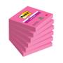POST-IT Notes Super Sticky 76x76mm Fuchsia 90 Sheets (Pack of 6) 654-6SS-PNK-EU