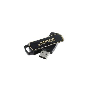 INTEGRAL Secure 360 Encrypted USB 3.0 32GB Flash Drive INFD32GB360SEC3.0 (INFD32GB360SEC3.)