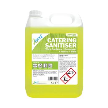 2WORK Catering Sanitiser Odourless 5 Litre Bottle 2W71457 (2W71457)