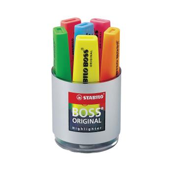 STABILO Boss Original Highlighter Assorted (Pack of 6) 7006 (7006)