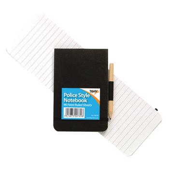 TIGER Police Style Notebook including Pencil (Pack of 12) 300789 (300789)