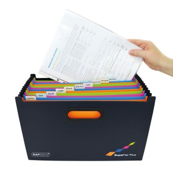Rapesco Supafile Plus Expanding File A4 Assorted 1552 (1552)