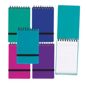 SNOPAKE Noteguard Notebook 76 x 127mm Assorted (Pack of 5) 14324 (14324)