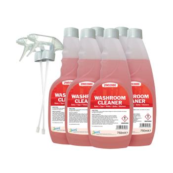 2WORK Washroom Cleaner Trigger Spray 750ml (Pack of 6) 2W07249 (2W07249)