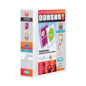 ELBA Panorama 65mm 4 D-Ring Binder A4+ White (Pack of 10) 400001305 (400001305)