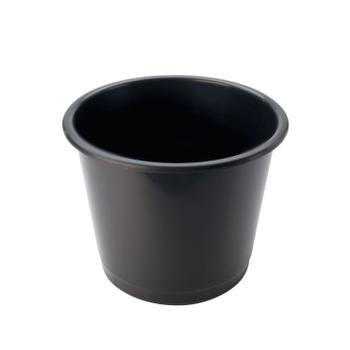 DEFLECTO Steritouch Waste Bin Plastic Round 14 Litre Black - CP025STBLK (CP025STBLK)