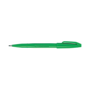 PENTEL Original Sign Pen S520 Fibre Tip Pen 2mm Tip 1mm Line Green (Pack 12) - S520-D (S520-D)