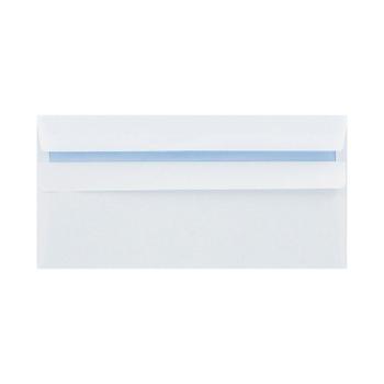 Q-CONNECT DL Envelope Wallet Self Seal 80gsm White (Pack of 250) KF07556 (KF07556)