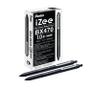 PENTEL IZEE Ballpoint Pen Retractable 1.0mm Tip 0.5mm Line Black (Pack 12) BX470-A