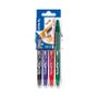 PILOT Set2Go FriXion Erasable Gel Rollerball Pen 0.7mm Tip 0.35mm Line Black/Blue/Green/Red (Pack 4) - 3131910546795