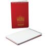 CHARTWELL Exacompta Chartwell Ruled Watershed Waterproof Book 101x156mm Red 2291