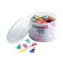LAUREL Plastic Paperclips 60mm Assorted (Pack of 75) 126131399