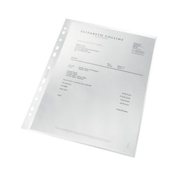LEITZ Pocket Recycled PP 100 micron A4 Clear (Pack of 25) 47913003 (47913003)