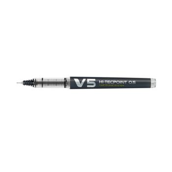 PILOT Begreen V5 Hi-Tecpoint Cartridge System Liquid Ink Rollerball Pen Recycled 0.5mm Tip 0.3mm Line Black (Pack 10) - 4902505442780 (4902505442780)