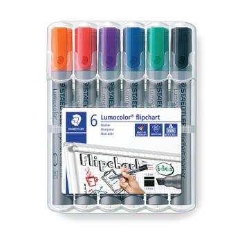 STAEDTLER Flipchart Marker Assorted (Pack of 6) 356Wp6 (356WP6)