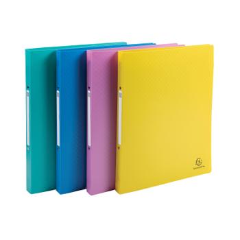 EXACOMPT Exacompta Forever Young Ring Binder 2 D-Ring 15mm A4 Assorted (Pack of 4) 54190E (54190E)
