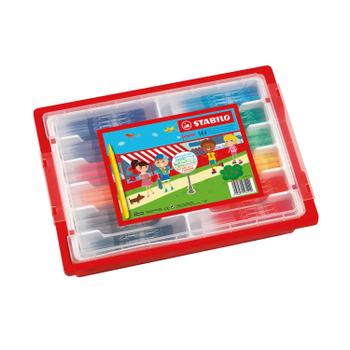 STABILO Power Felt Tip Pens Class Pack with Gratnell Tray Assorted (Pack of 144) F028144N (F028144N)