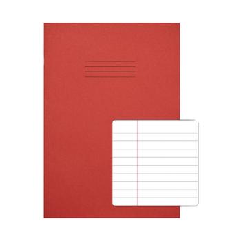 RHINO Exercise Book 8mm Ruled 80 Pages A4 Red (Pack of 50) VC48473 (VC48473)