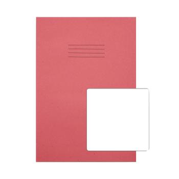 RHINO Exercise Book Plain 80 Pages A4 Pink (Pack of 50) VC48483 (VC48483)