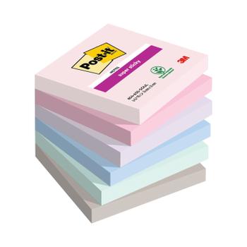 POST-IT Super Sticky Notes Soulful 76x76mm 90 (Pack of 6) 7100259204 (654-6SS-SOUL)