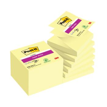 POST-IT Z-Notes Canary Yellow 76x76mm 90 Sheet (Pack of 12) 7000048167 (652020)