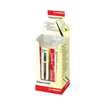 STABILO Ballpoint Refill Ecopack Bag Blue (Pack of 10) 2/041-02 (2/041-02)