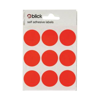 Blick Coloured Labels in Bags Round 29mm Dia 36 Per Bag Red (Pack of 720) RS005155 (RS005155)