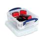 Really Useful 1.75L Plastic Storage Box 245 x 180 x 70mm Clear 1.75C