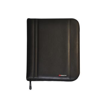 MONOLITH A4 Folio Case Zipped Leather Look Black 2754 (2754)