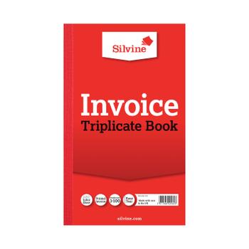SILVINE Triplicate Invoice Book 210x127mm (Pack of 6) 619 (619)