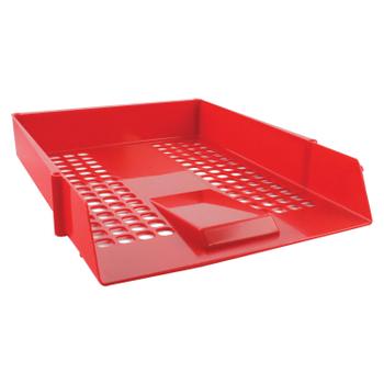 Q-CONNECT Letter Tray Red CP159KFRED (KF10055)