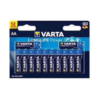 VARTA AA Long Life Battery Alkaline (Pack of 12) 4906121482 (4906121482)