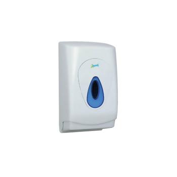 2WORK Bulk Pack Toilet Tissue Dispenser White CPD97304 (CPD97304)