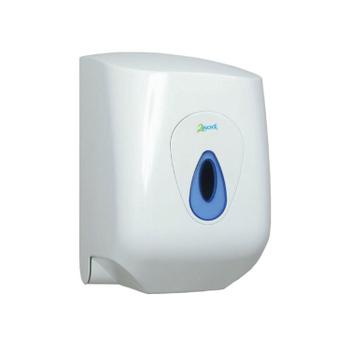 2WORK Lockable Centrefeed Hand Towel Dispenser White CT34038 (CT34038)