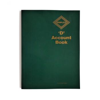 SIMPLEX D Accounts Book One Year 52 Pages D (D)