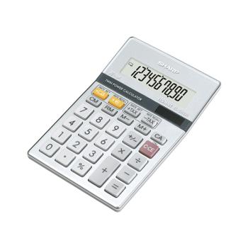 SHARP Silver 10-Digit Semi-Desktop Calculator EL-331ER (SH-EL331ERB)