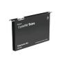 REXEL Crystalfile Extra Foolscap Suspension File Polypropylene 30mm Black (Pack 25) 3000081