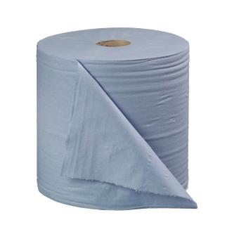 2WORK 2-Ply Forecourt Roll 400m Blue (Pack of 2) CT34137 (CT34137)