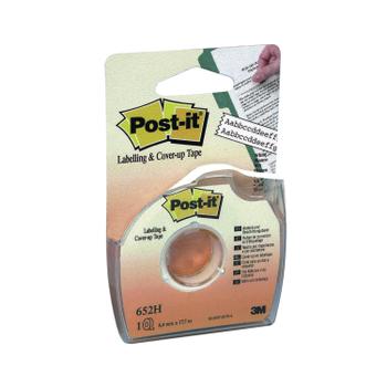 POST-IT Cover Up and Labelling Tape 8.4mmx17.7m Low Tack 652H (652H)