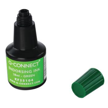 Q-CONNECT Endorsing Ink 28ml Green (Pack of 10) KF25104Q (KF25104Q)