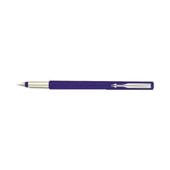 PARKER Vector Fountain Pen Blue/ Stainless Steel Barrel Blue Ink - S0881011 (S0881011)