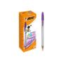 BIC Cristal Fun Ballpoint Pen 1.6mm Tip 0.42mm Line Purple (Pack 20) - 929055