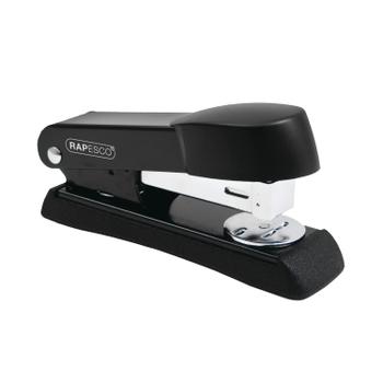 Rapesco Minno Half Strip Stapler Metal 20 Sheet Black - A52600B3 (A52600B3)