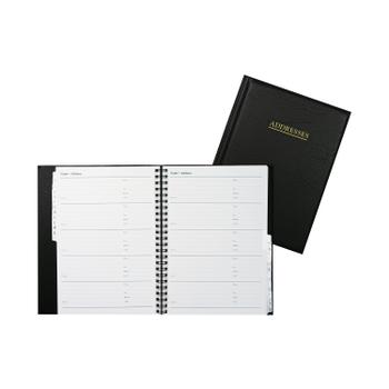 COLLINS Wirebound Business Address Book A5 Black BA5 (BA5)