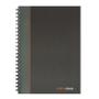 COLLINS ID Collins Ideal Feint Ruled Wirebound Notebook A4 6428W BLACK