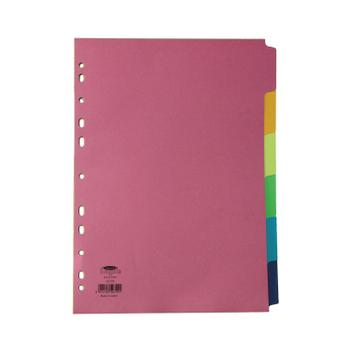 CONCORD Divider 6 Part A4 160gsm Board Bright Assorted Colours - 50799 (50799)